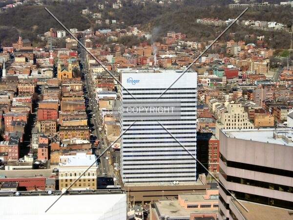 View from the Carew Tower Observation Deck, Over-the-Rhine in the distance