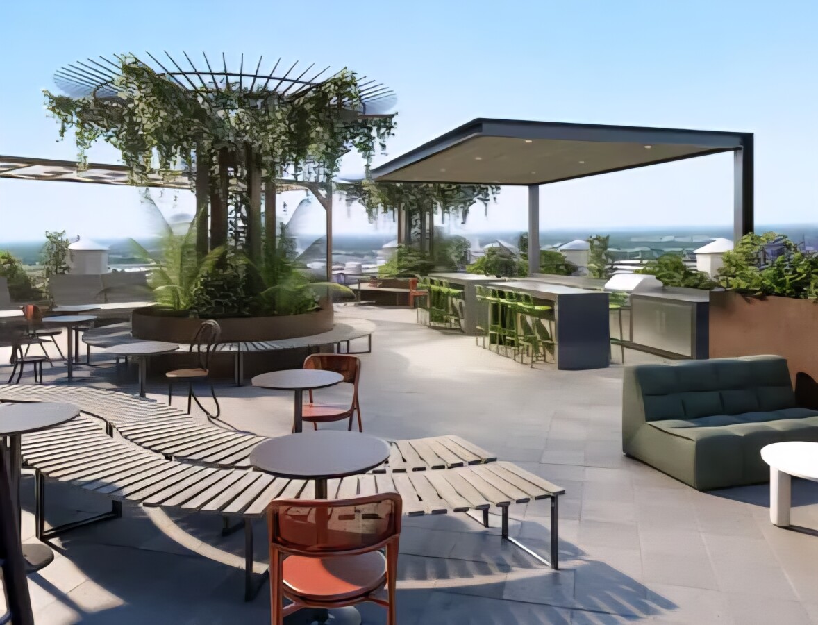 Rendering of the proposed roof top garden