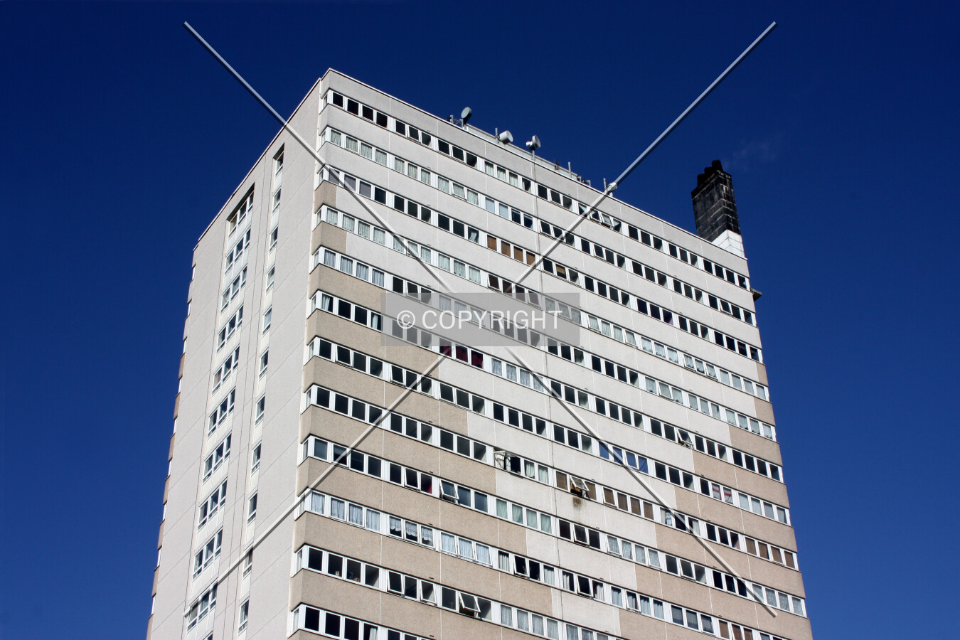 Looking up at the top