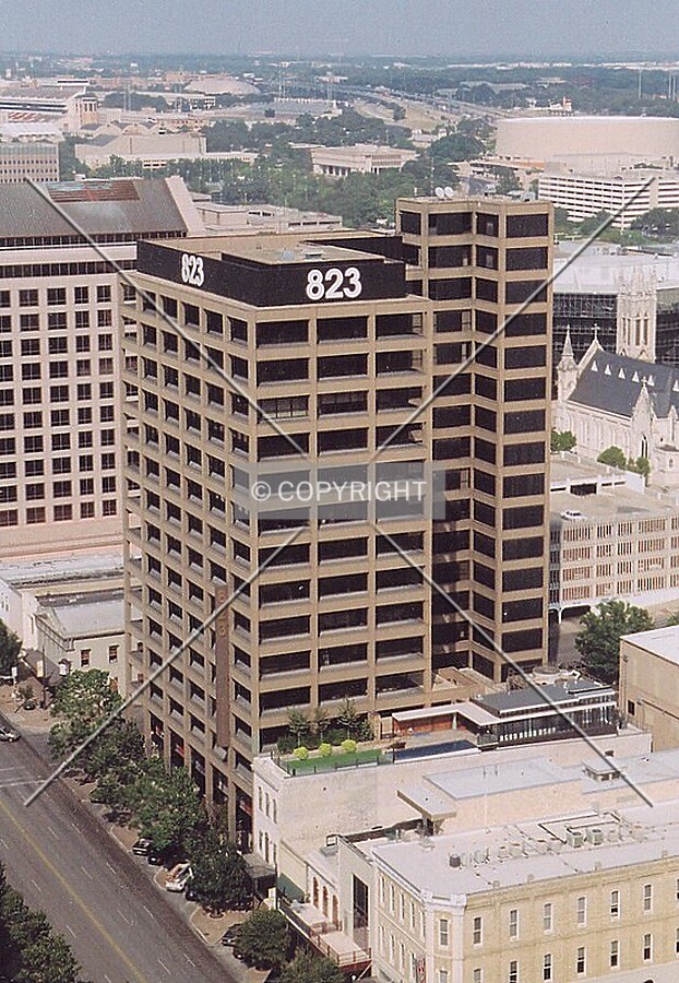 View from southwest from One American Center