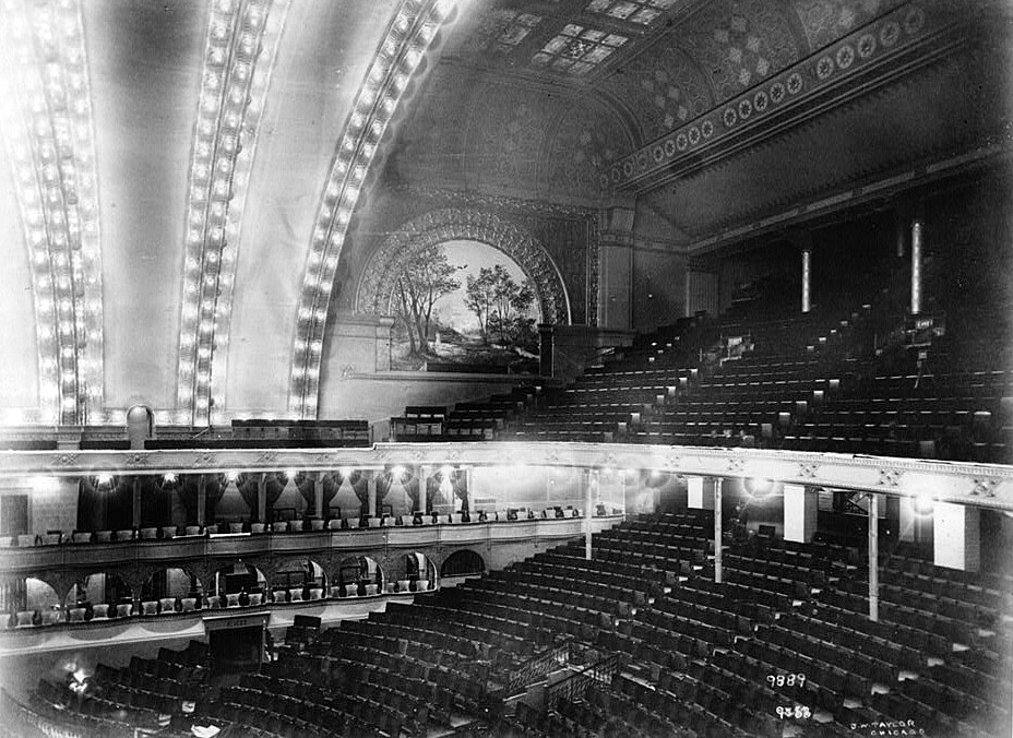 Auditorium - Showing seating capacity in 1890