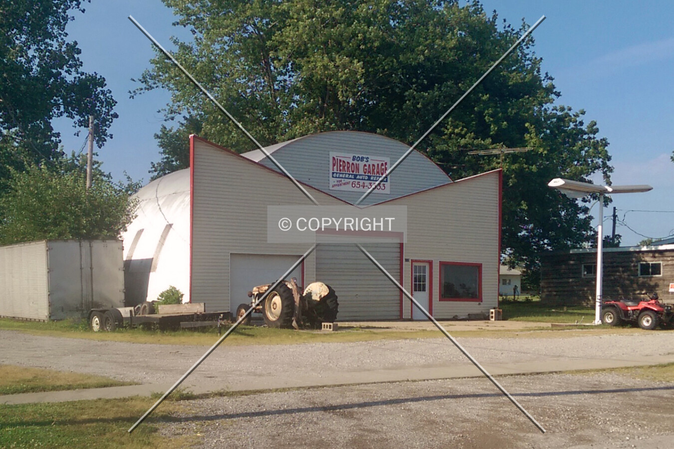 View from the southwest; July 25, 2014