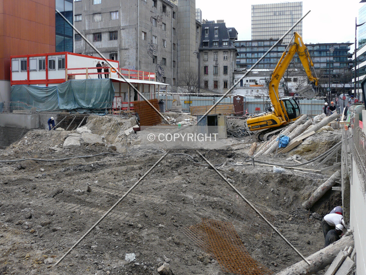 Looking northwest from the southeast corner of the site