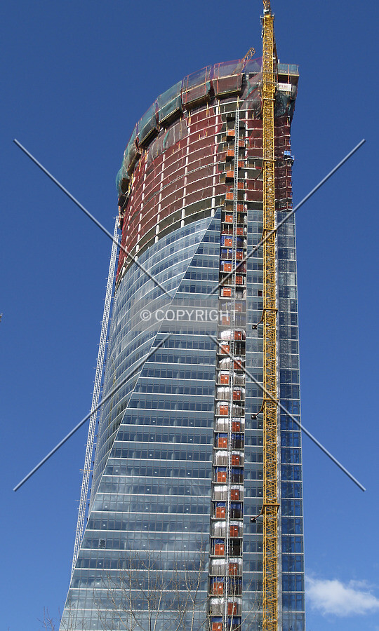Looking up from the eastern side