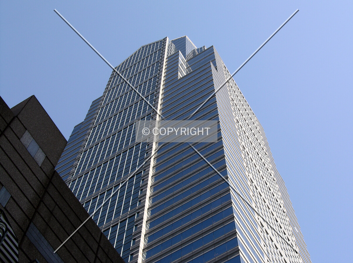Looking up the southwest corner from Chestnut Street