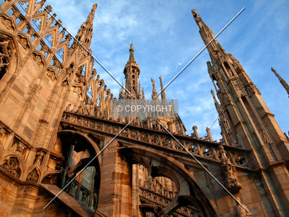 Looking up at the spire