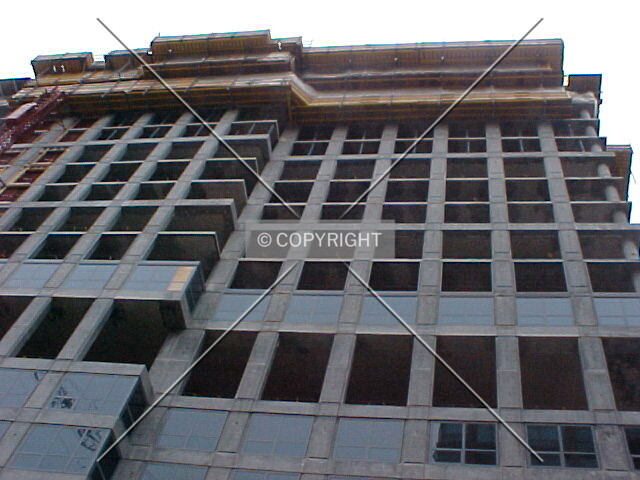 Looking up at the southern facade