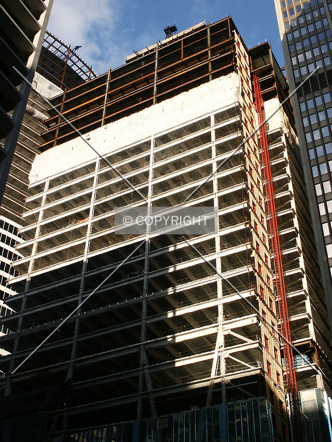 Looking up from the southwest