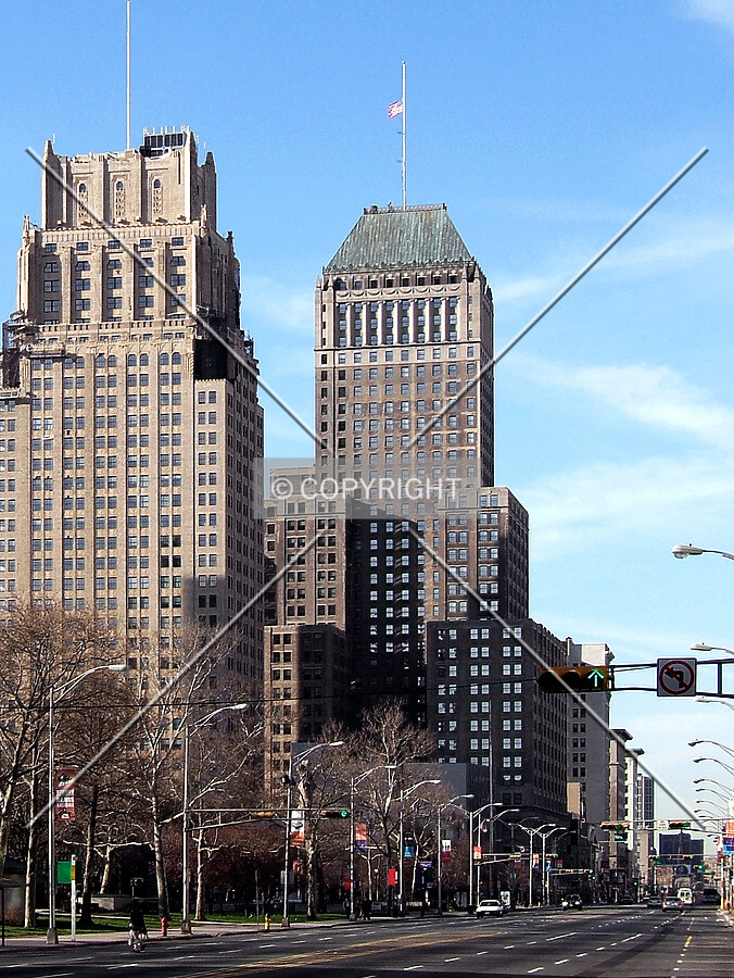 View from the north along Broad Street