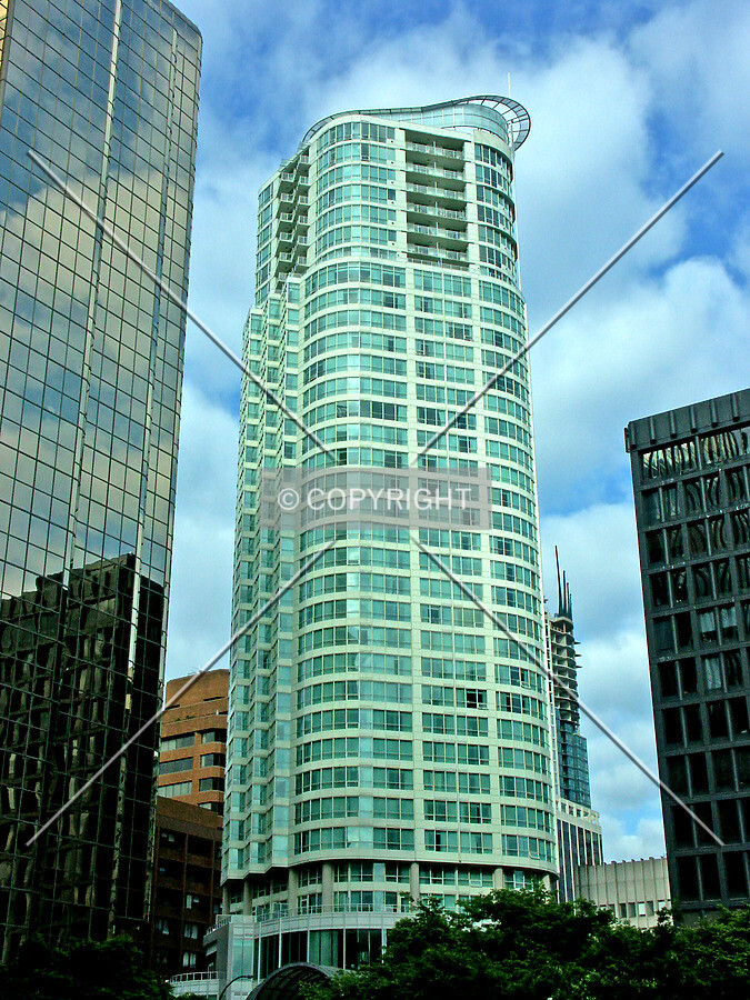 View from West Cordova Street of the east facade