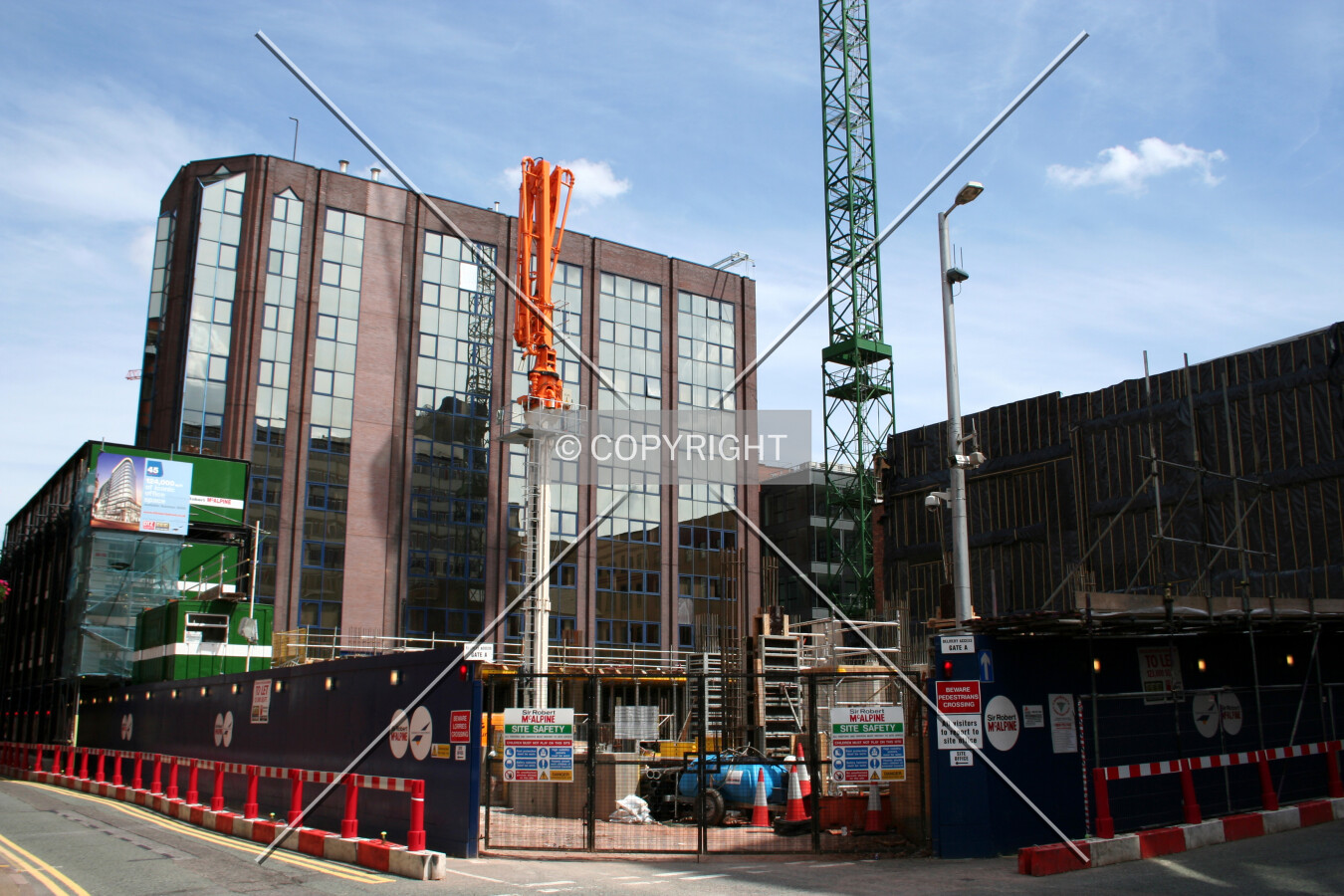 Full site view from the street level