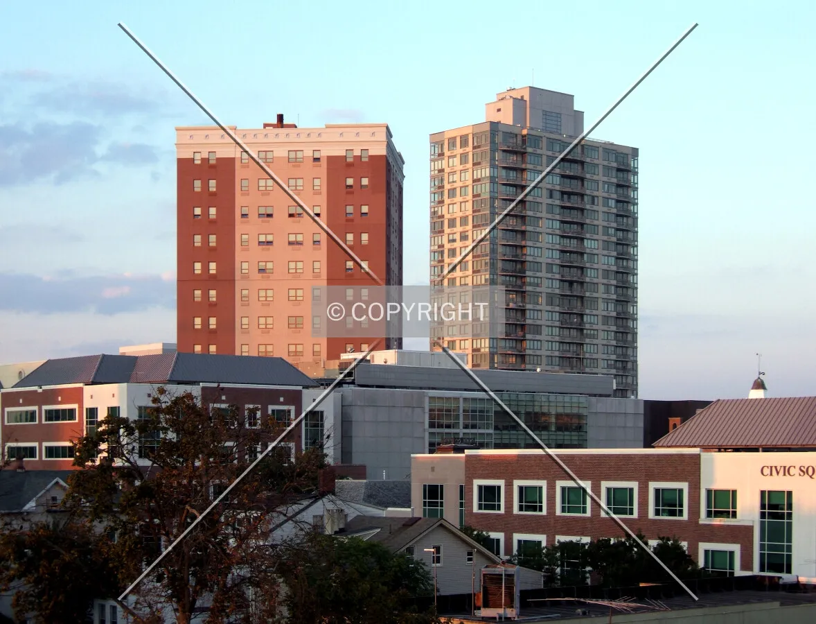 Downtown from the southwest