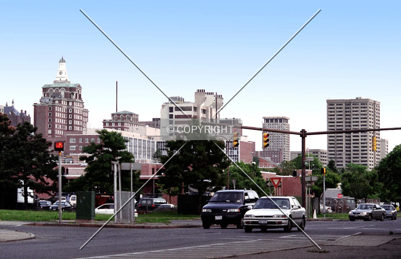 University Hill skyline from the northwest