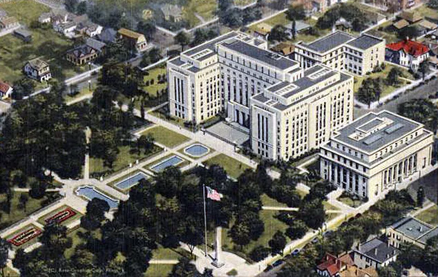 Vintage view from the south