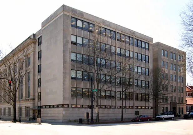 View from the northeast at Salisbury and Hillsborough streets