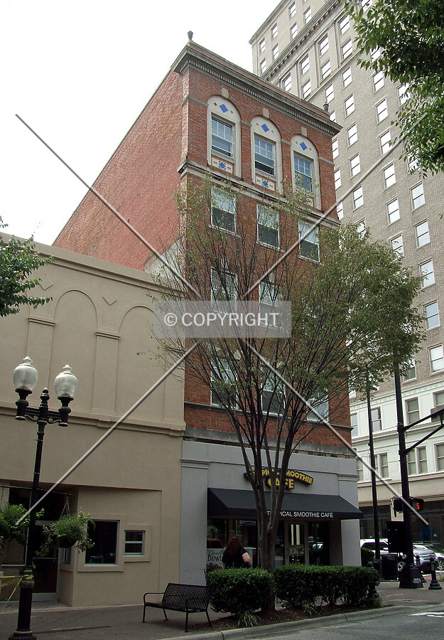 View from the northeast across 4th Street