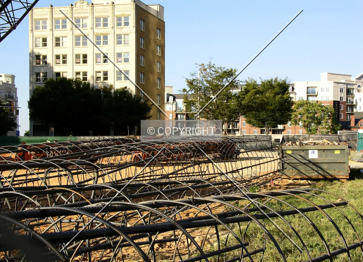 Looking north across the site