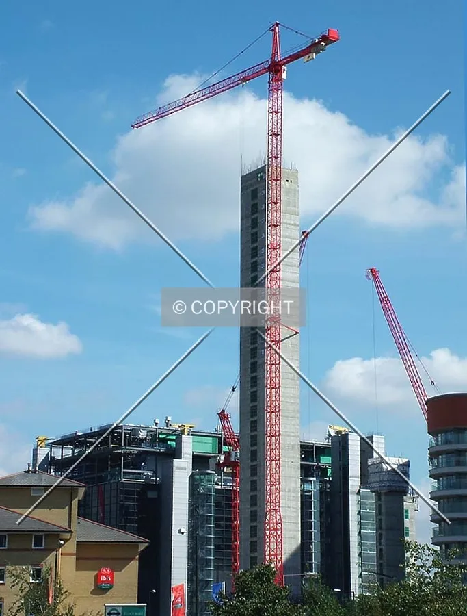 The lift core at full height