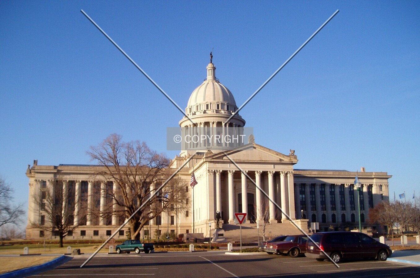The entire building from the south