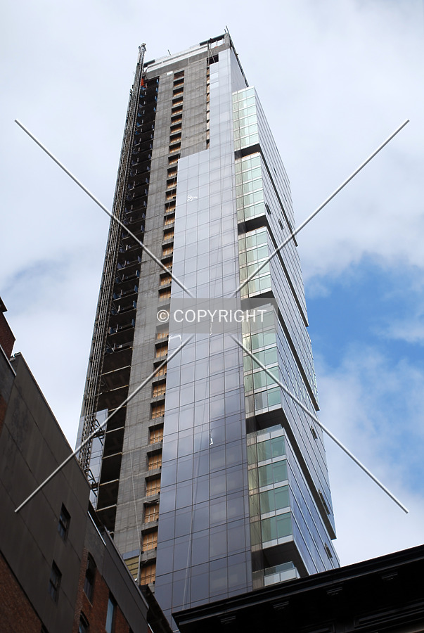 Looking up from East 22nd Street
