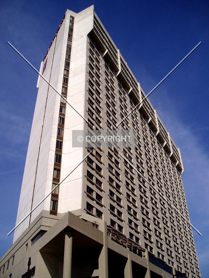 Looking up from the southeast on Franklintown Boulevard