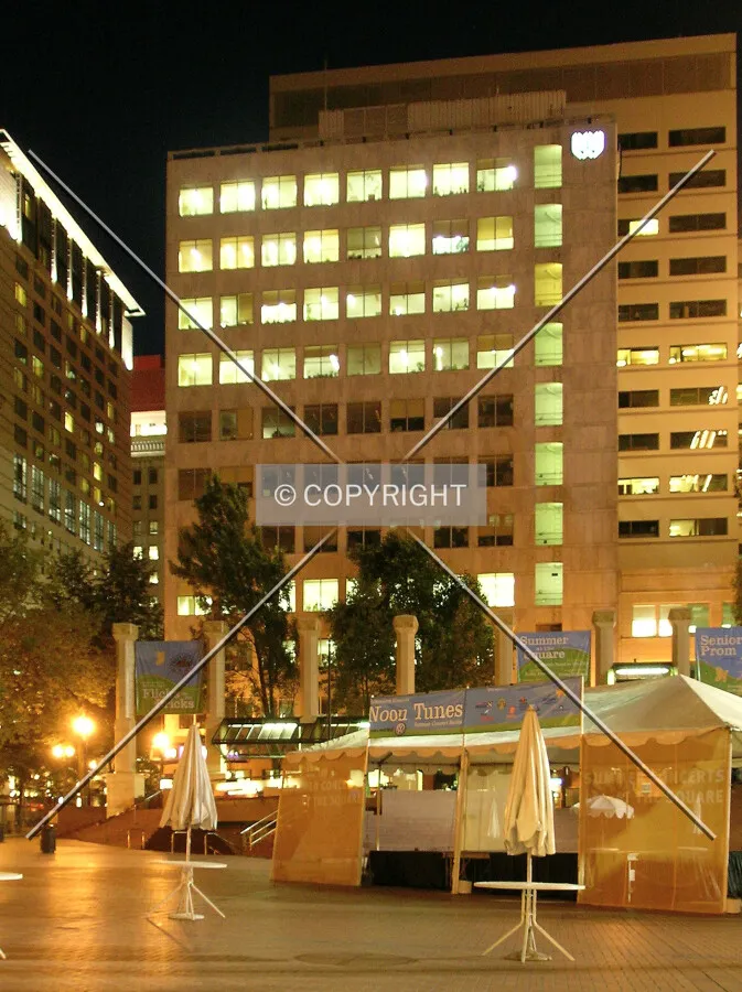 As seen from Pioneer Place
