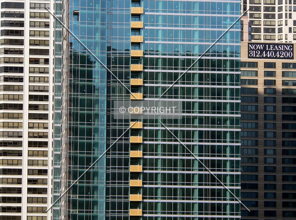 Image of the middle section of the south facade