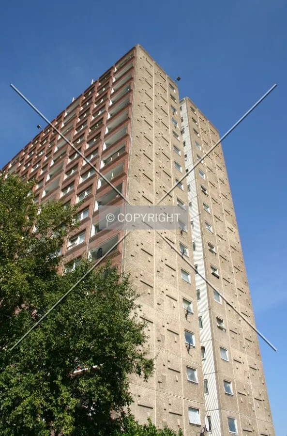 Side view from the estate