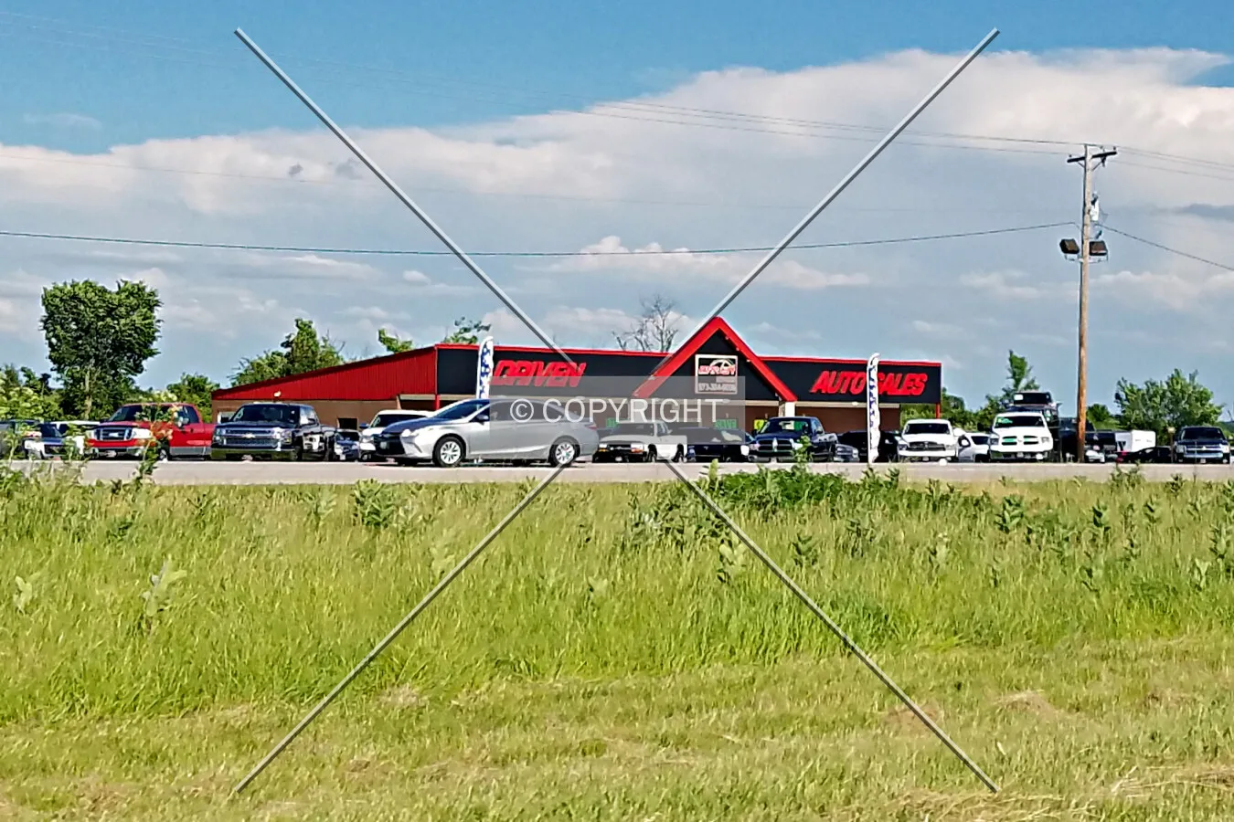 View from the northwest; May 29, 2017