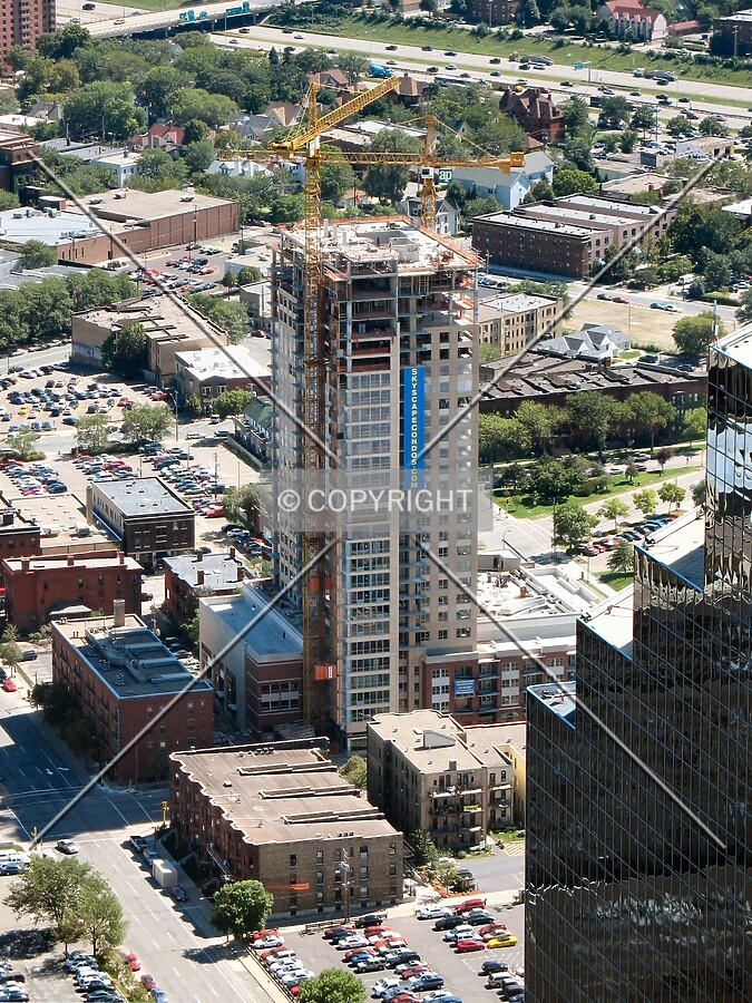 View to the southeast from the roof of the IDS Tower
