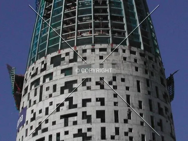 View of the place where the formwork used to be