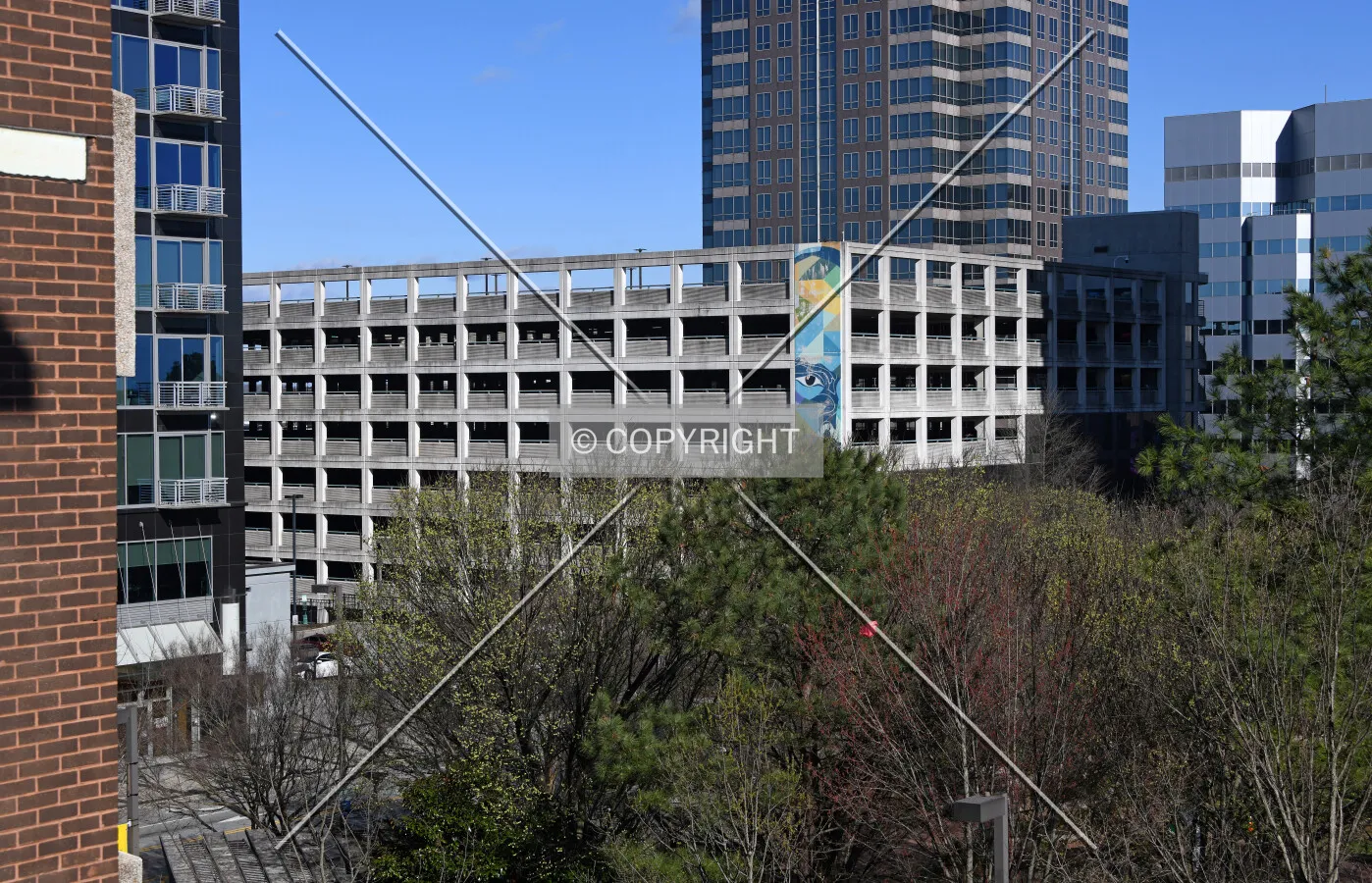 View from the southeast