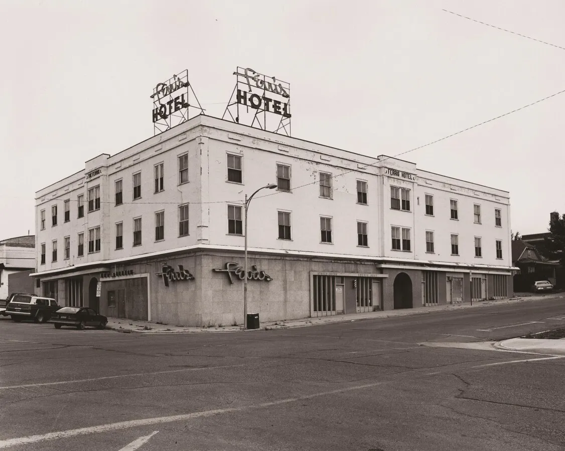 Vintage 1987 view from the southwest