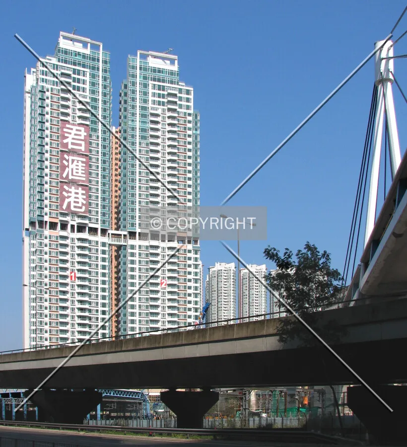 View from West Kowloon Highway