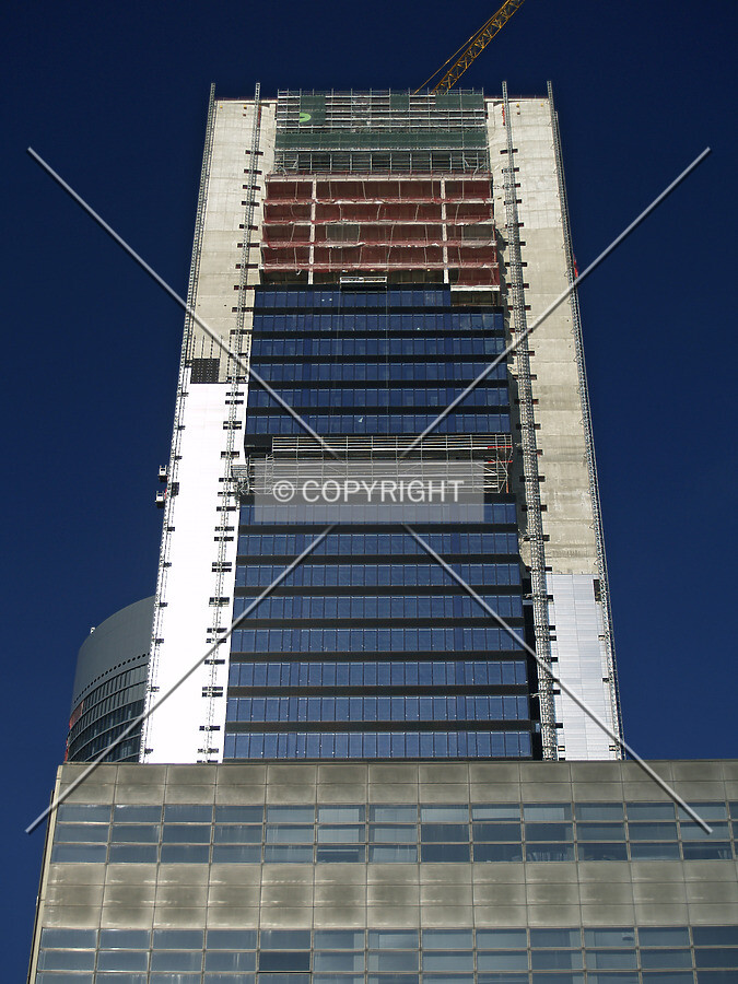 Looking up from the south