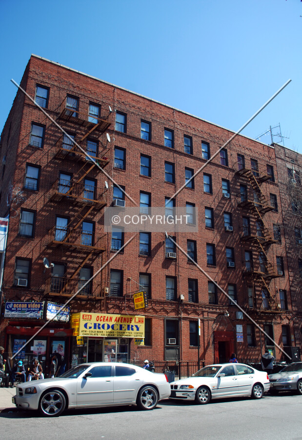 Viewed along Ocean Avenue