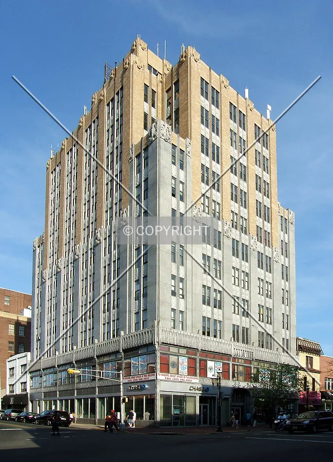 View from the northwest at Grand and Broad Streets