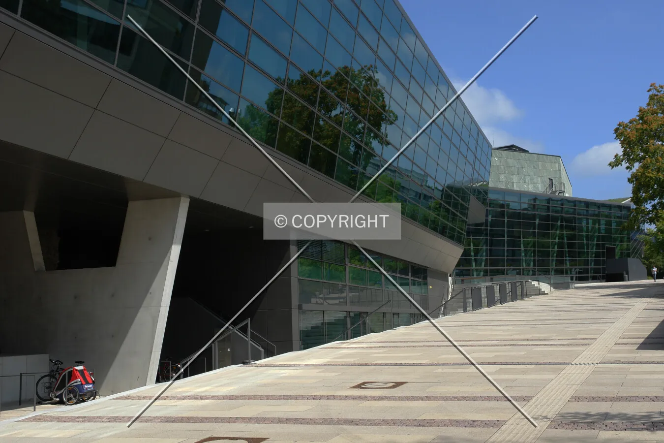 Modern architecture - Darmstadtium glass facade
