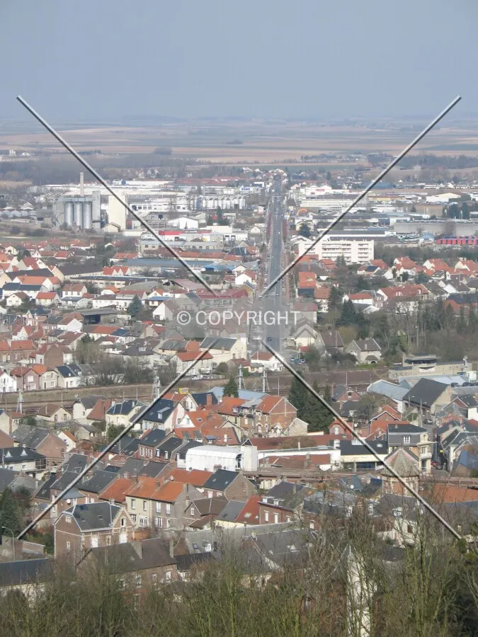 Looking northeast from the old city
