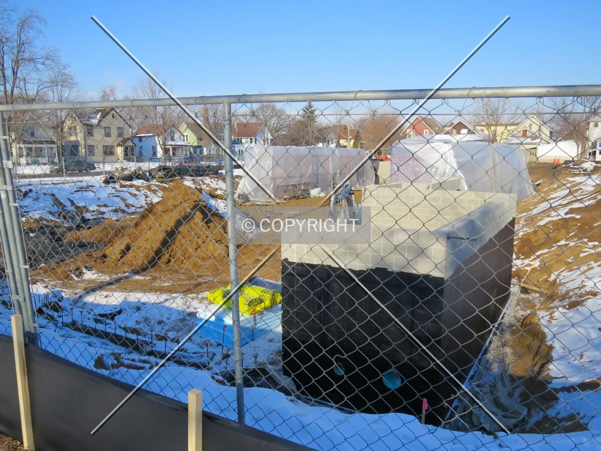 View to the northwest from 18 1/2 Avenue NE