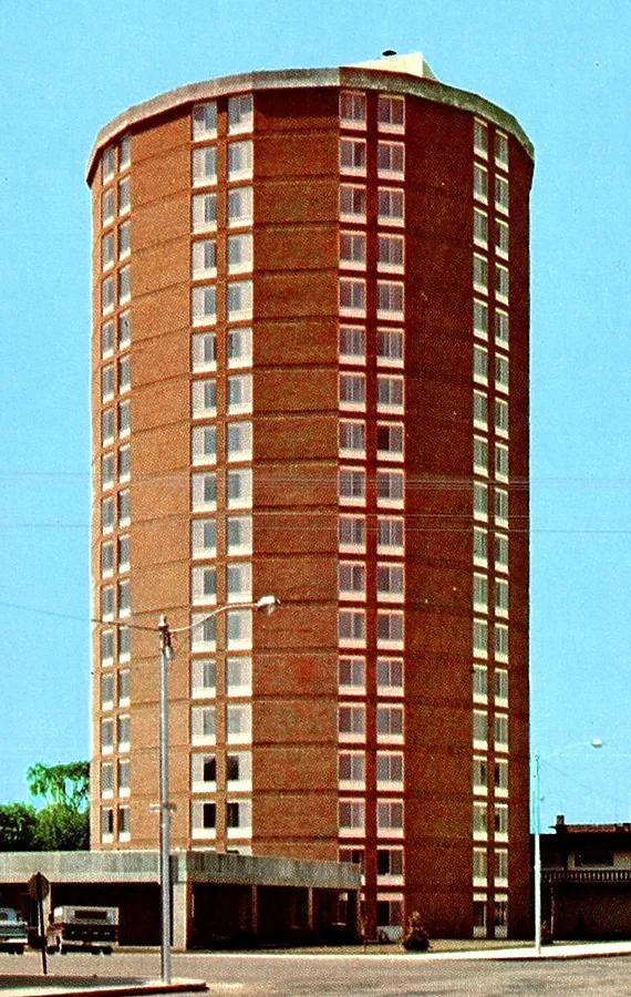 Vintage view from the northeast