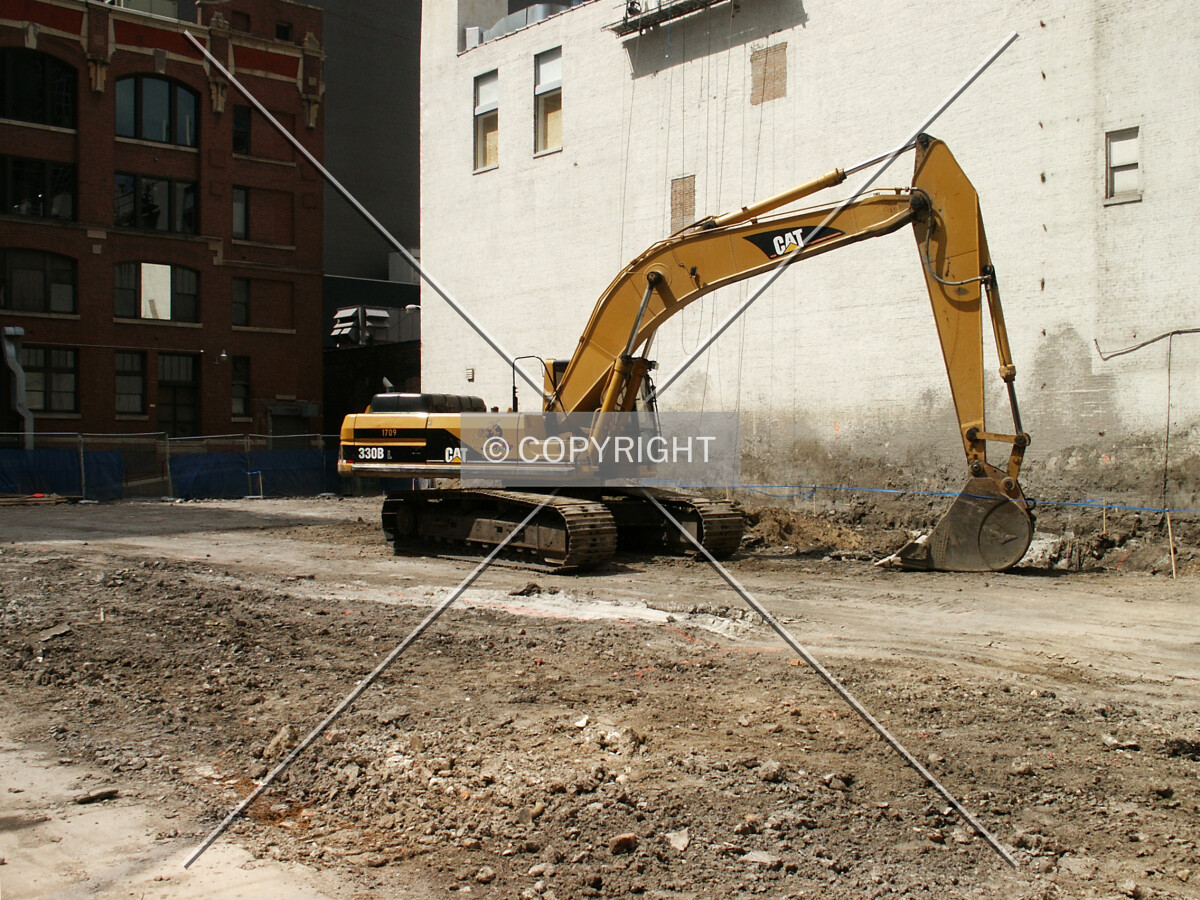 View from the southeast after all the caissons have been drilled