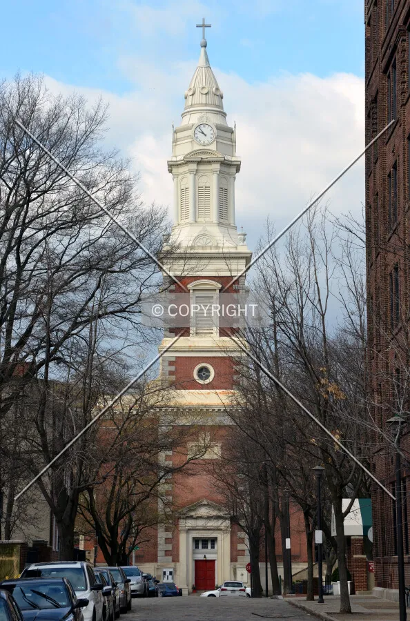 View from the southeast on New Street