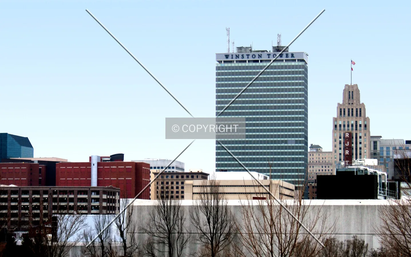 Downtown from the northeast