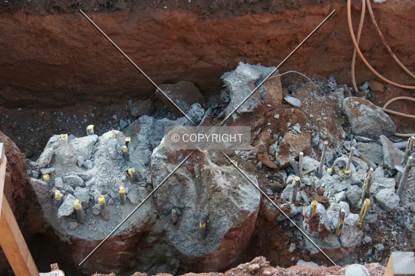View of the foundations