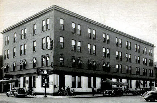 Vintage view from the southeast