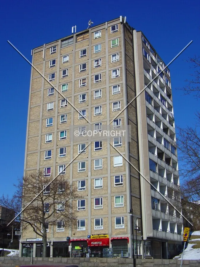 View from the southeast