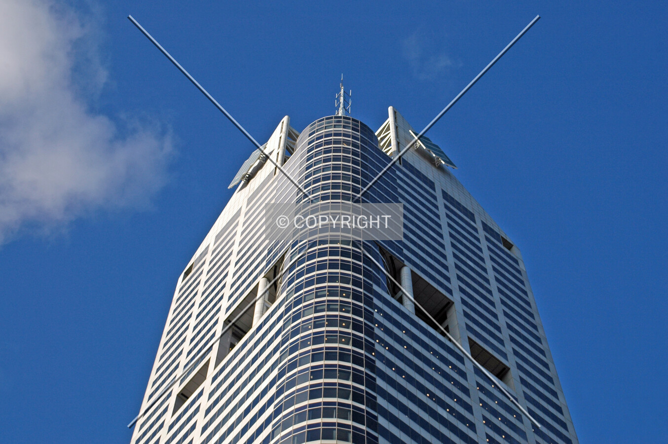 Top of the southwest corner