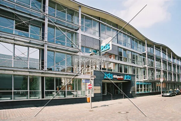 As seen from Kaistraße