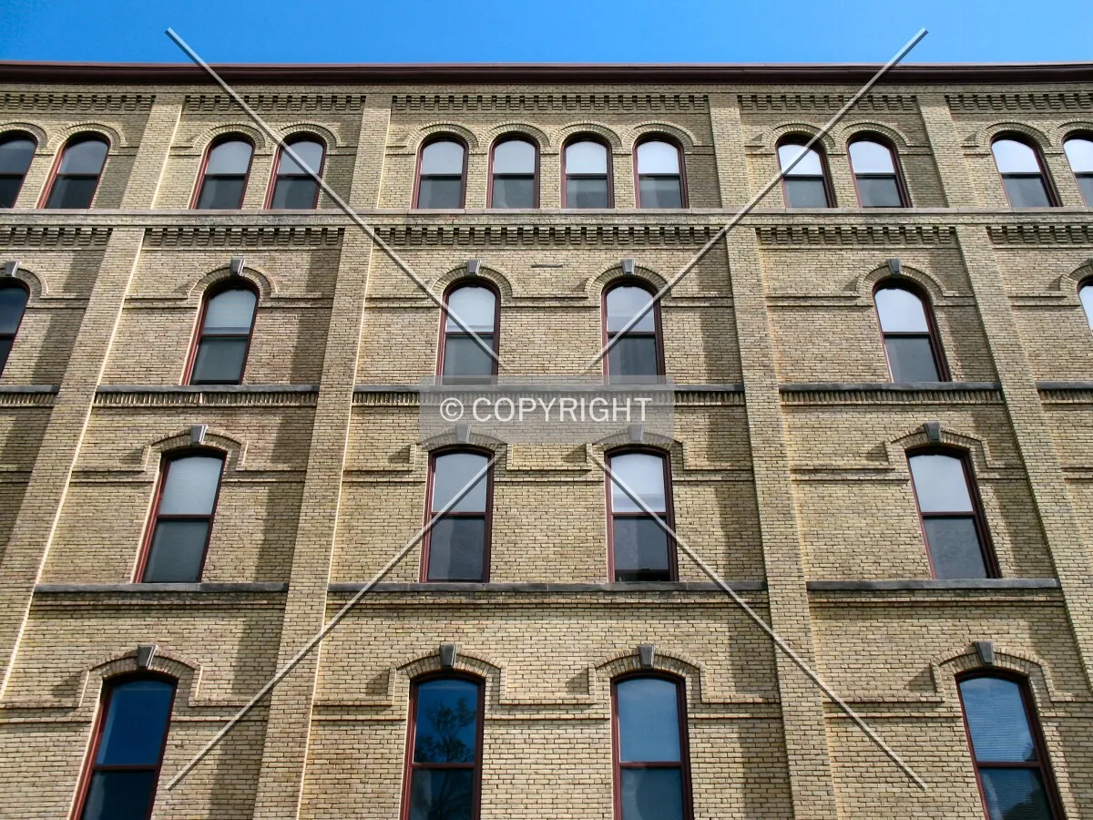 Looking up from East 5th Street